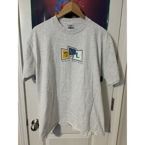 vintage Schlitz malt liquor grey advertising T-shirt rare 90s Size XL
